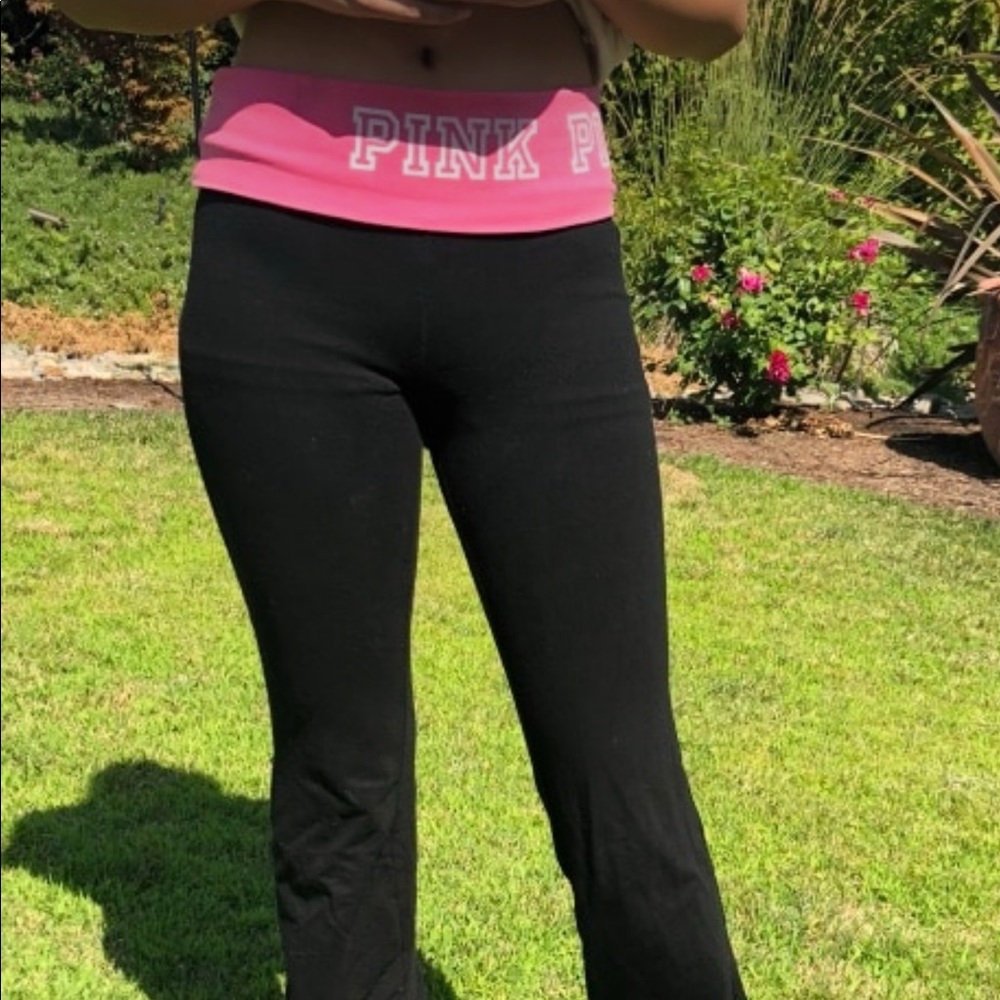 Pink yoga pants